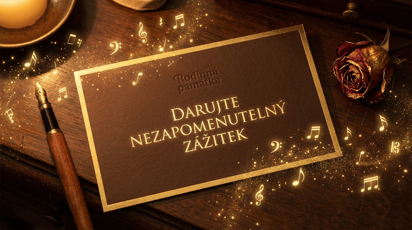 Dárkový poukaz na oživení vzpomínek, restaurování fotek nebo tvorbu osobní AI písně jako originální zážitek.